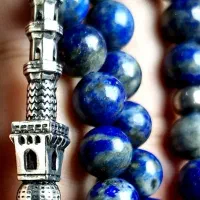 تسبیح لاجورد افغان سر نقره ۹۲۵ وارداتی|بدلیجات|تهران, آرارات|دیوار