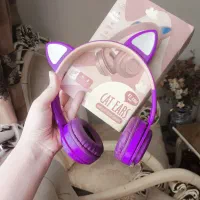 هدفون گربه ای Kt 49m چراغدار نو|پخش‌کننده همراه|تبریز, |دیوار