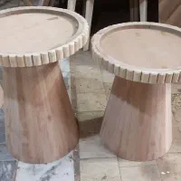 میز ست جلومبلی عسلی چوبی مدل لوناقم