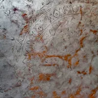 عتیقه مجمعه مسی بزرگ. قلمکاری|کلکسیون اشیاء عتیقه|قم, باجک یک|دیوار