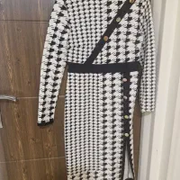 پیراهن میدی ترک.سایز ۳۶.سفیدمشکی.