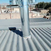 نصب وکاربیت لوله بخاری وشومینه سقف شیروانی