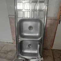 سینک ظرفشویی همراه با شیر اهرمی|مصالح و تجهیزات ساختمان|مشهد, شهرک لشکر (شهرک غرب)|دیوار