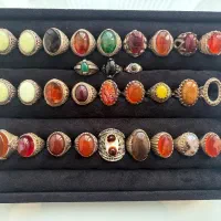 انگشتر عقیق و تسبیح دونه ای 150