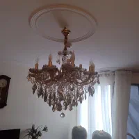 لوستر ۲۴شعله کریستال لاله دار