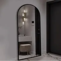 آیینه قدی گنبدی مشکی با رنگ کوره ای