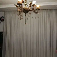 دوعدد  لوستر برنجی ۶ شعله