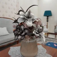 گل و گلدان فومی