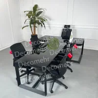 میز مدیریت شیشه ای