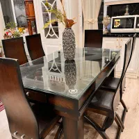 مبل سلطنتی نه نفره ومیز غذاخوری شش نفره ام دی اف|مبلمان خانگی و میز عسلی|اردبیل, |دیوار