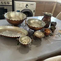 ظروف مسی شیک|ظروف سرو و پذیرایی|میانه, |دیوار