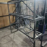 نیمکت فلزی-چوبی داخلی و بیرونی|صندلی و نیمکت|دزفول, |دیوار