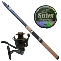 چوب و چرخ ماهیگیری نو