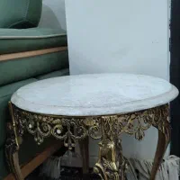 میزپایه برنجی سنگین باپایه مرمر