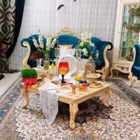 پرده همراه با قاب و دوعدد دستک|پرده، رانر، رومیزی|مشهد, هدایت|دیوار