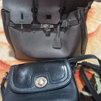 دو عدد کیف ،کیف مشکیه چرم اصله