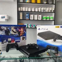 ps4slim 500gb کپی خور 2دسته همراه با پایه شارژ