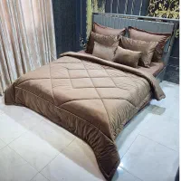 روتختی مخمل ترک ۸ تیکه|رختخواب، بالش، پتو|کرمان, |دیوار