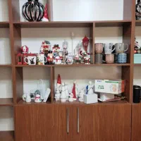 کتابخانه یا جا دکوری با چوب ام دی اف|کتابخانه، شلف، قفسههای دیواری|تهران, بلوار کشاورز|دیوار