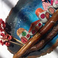 تابلووجاکلیدی سنگ وچوب|تابلو، نقاشی، عکس|بابا حیدر, |دیوار