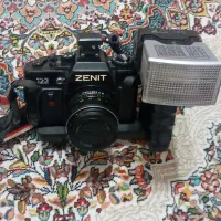 دوربین عکاسی حرفه ای زنیت ۱۲۲ همراه فلش|دوربین عکاسی و فیلمبرداری|تهران, جی|دیوار