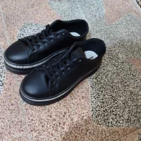 کتونی زنانه مشکی بغل نگین دار