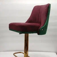 صندلی اپن طلایی مشکی با پایه فلزی و تنظیم ارتفاع|صندلی و نیمکت|کرمان, |دیوار