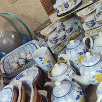 ظروف گلپنبه ای|کلکسیون اشیاء عتیقه|اصفهان, عسگریه|دیوار