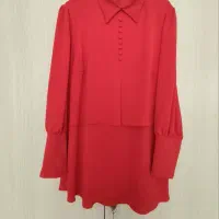 مانتو شومیز قرمز