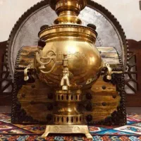 سماور زغالی برنجی قدیمی