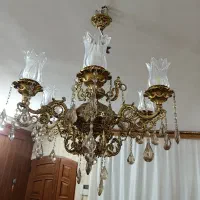 لوستر شش شاخه با دو عدد دیوارکوب