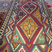 گلیم ترکی بافت|گلیم، جاجیم، گبه|کوه چنار, |دیوار