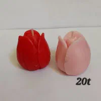 شمع گل لاله و  روبیک