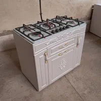 گاز صفحه ای استیل و شیشه ای کابینتی