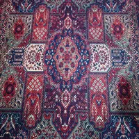 فرشینه طرح سنتی ابریشم