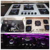 شیشه اجاق گازرومیزی تعمیرتعمیرات گازرومیزی استیل