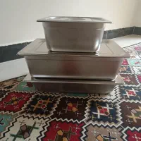 ظرف استیل مخصوص نگهداری مواد پروتئینی، و بستنی