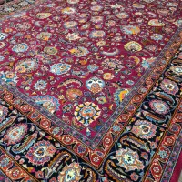 فرش دستباف ۱ تخته ۱۲ متری افشان. گالری فرش ایران|فرش|مشهد, حجت|دیوار