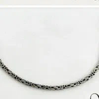 زنجیر نقره مدل کرال ساخت ایتالیا