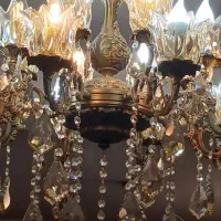 لوستر برنز ۸شاخه|لوستر و چراغ آویز|محمدیه-قزوین, |دیوار