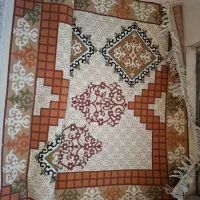 فرش ماشینی کناره طرح گلیم ۲/۲۵*۱/۵