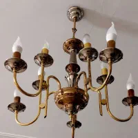 لوستر های برنجی سه شاخه و پنج شاخه