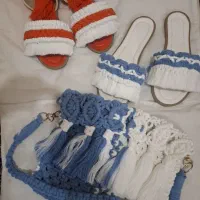کیف وصندل مکرومه