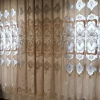 پرده سالن  ۶تکیه تمام پارچه ترک