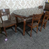 ناهار خوری ۶نفره جنس چوب راش  با صندلی|میز و صندلی غذاخوری|یاسوج, |دیوار