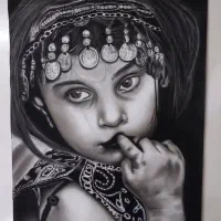 سفارش چهره سیاه قلم