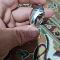 انگشتر پنبه نقره سه پوست اصل