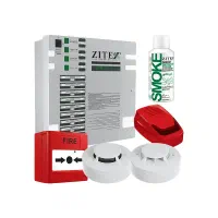 مقداری دتکتور و شستی و آژیر زیتکس