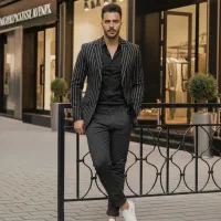 کت تک مشکی راه اسپرت