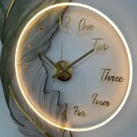 ساعت مدل پر و ماه|ساعت دیواری و تزئینی|اندیشه, اندیشه فاز ۱|دیوار